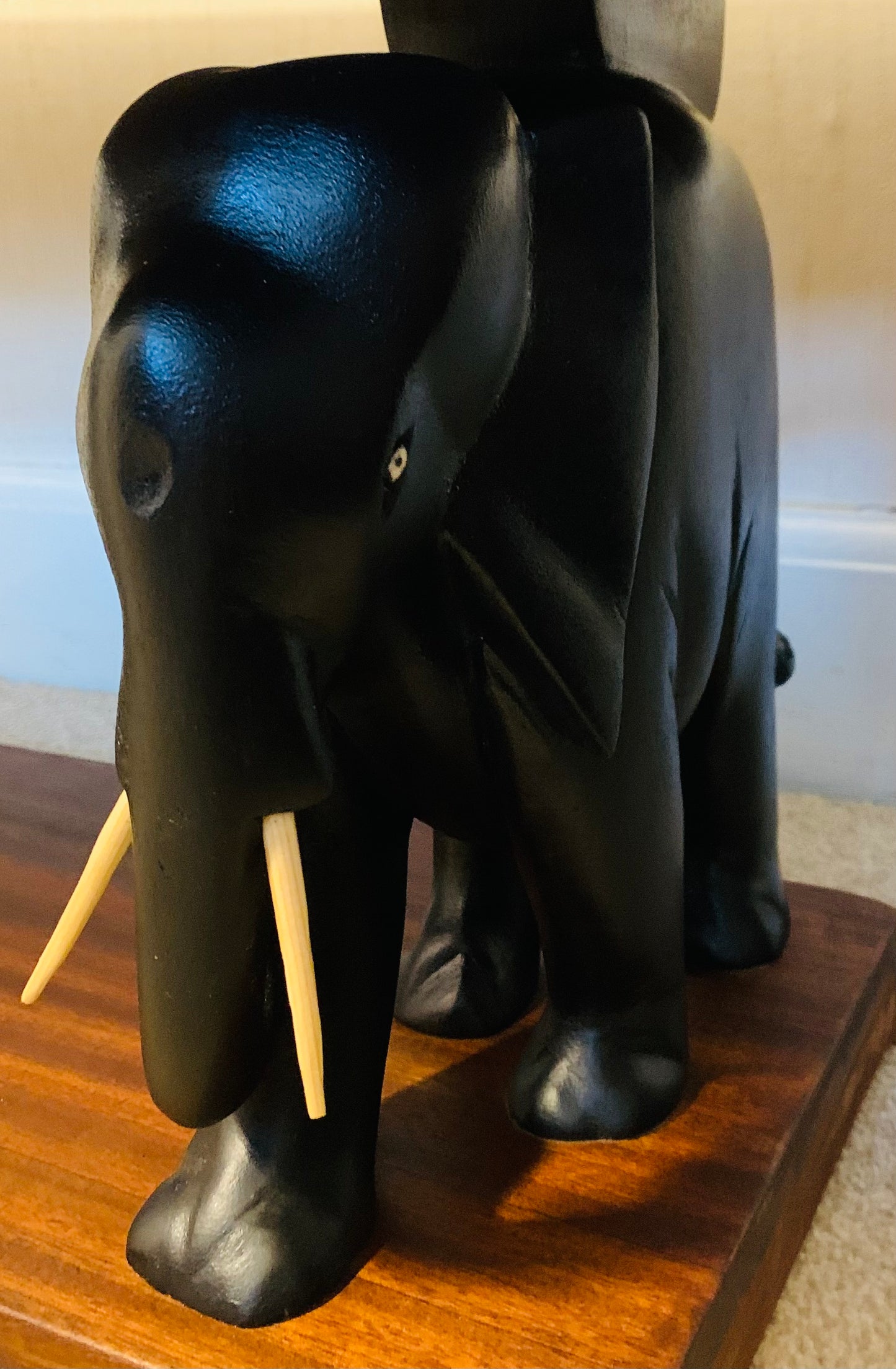 Beautiful Vintage Ashanti Elephant African Hardwood Coffee Table / Occasional Table