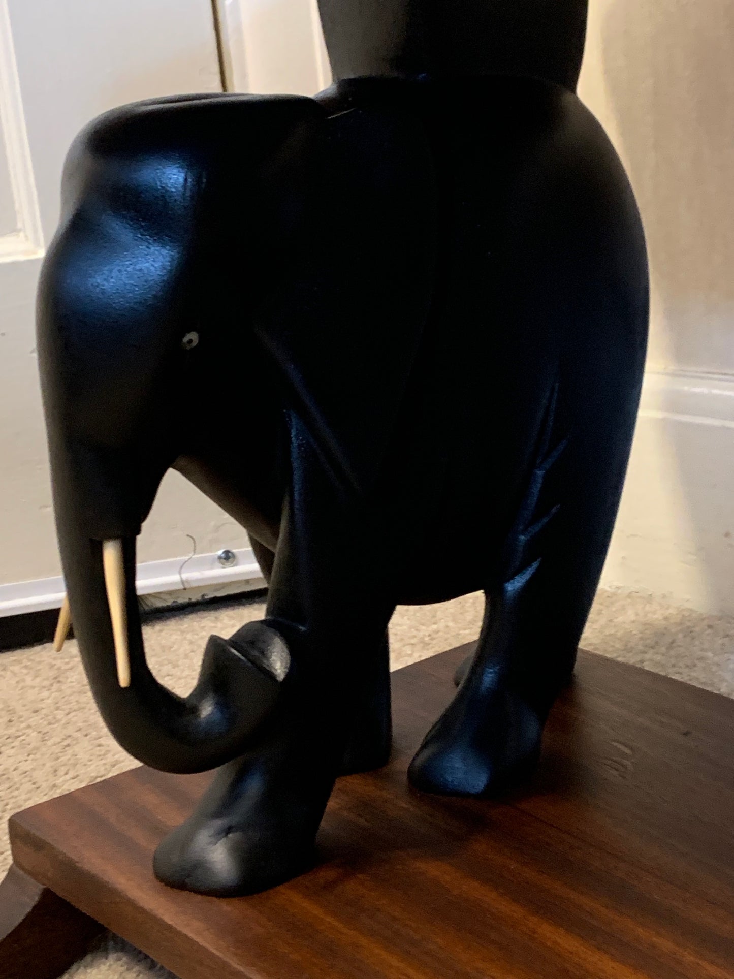 Beautiful Vintage Ashanti Elephant African Hardwood Coffee Table / Occasional Table