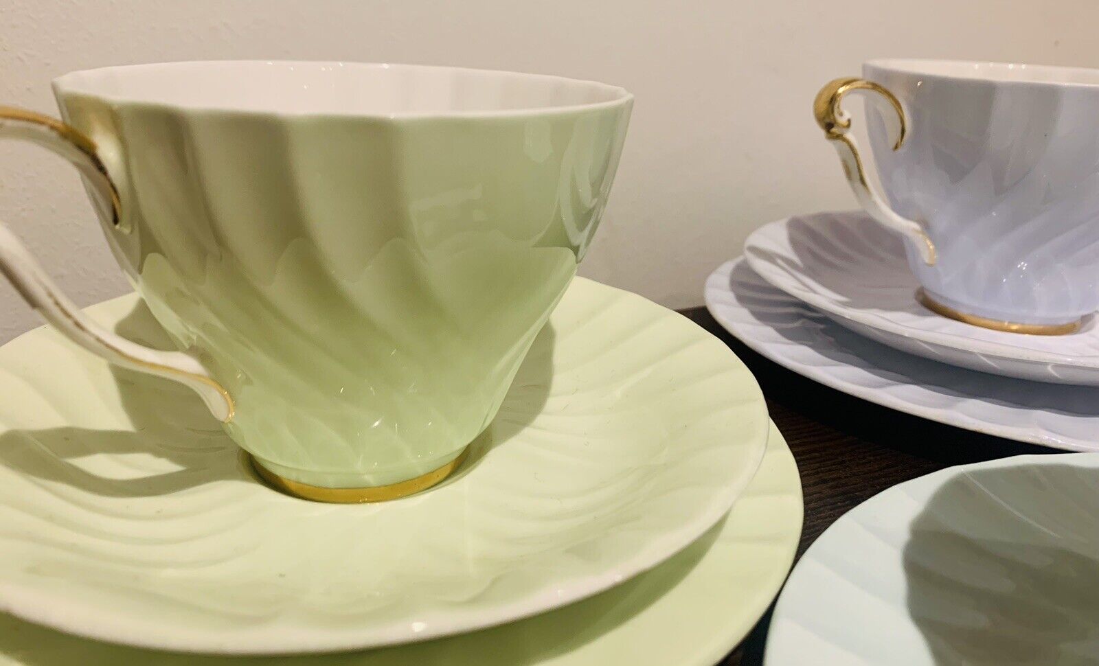 Vintage Queen Anne Pastel Tea Set