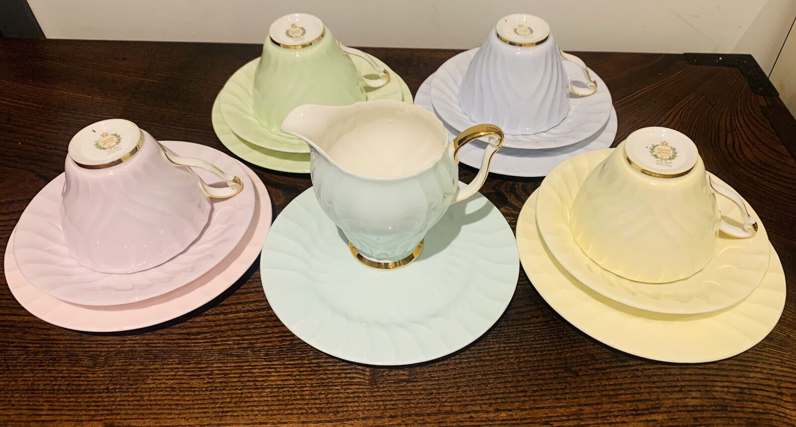 Vintage Queen Anne Pastel Tea Set