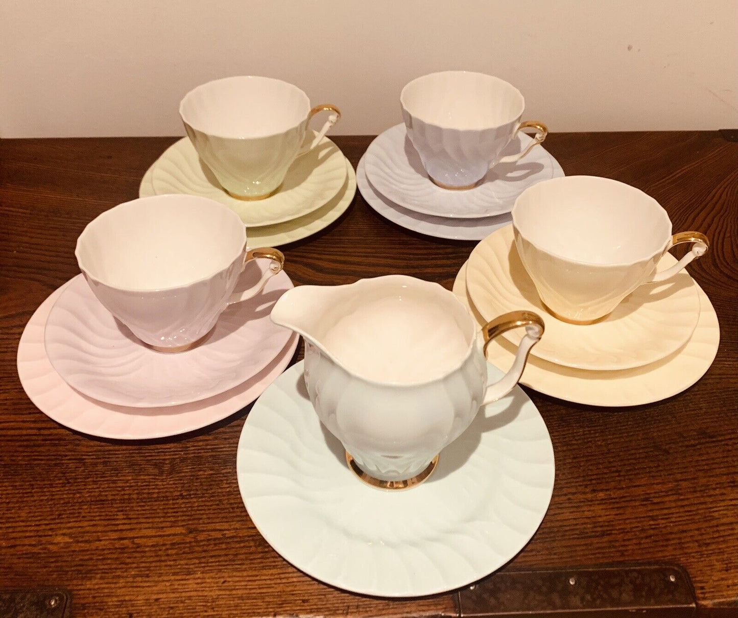 Vintage Queen Anne Pastel Tea Set