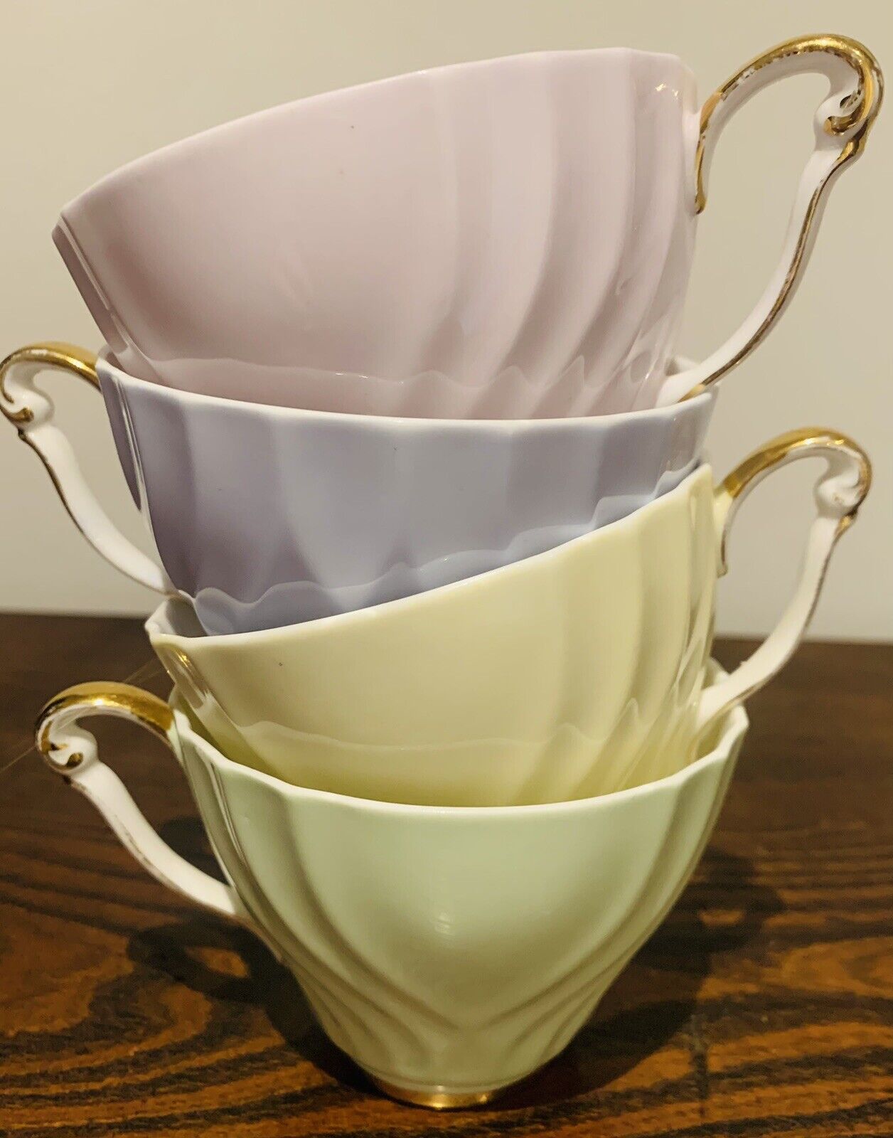 Vintage Queen Anne Pastel Tea Set