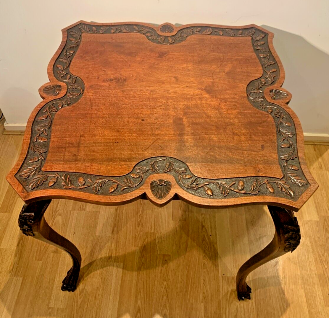 Exquisite Late Georgian/Early Victorian Oak Centre/Window Table with Acorn & Oak