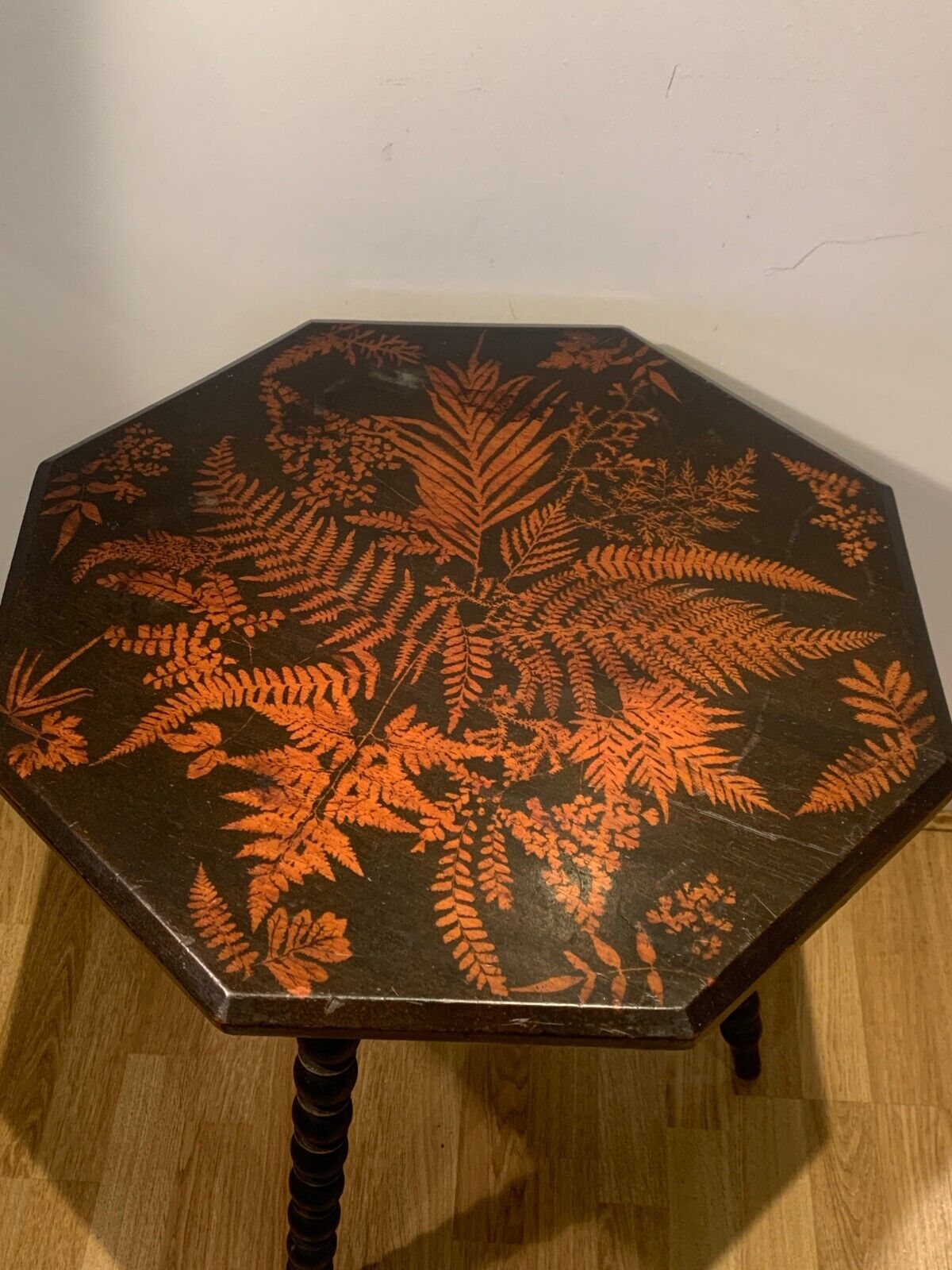 Exquisite & Very Rare Victorian Fern Ware Side Table c 1870.