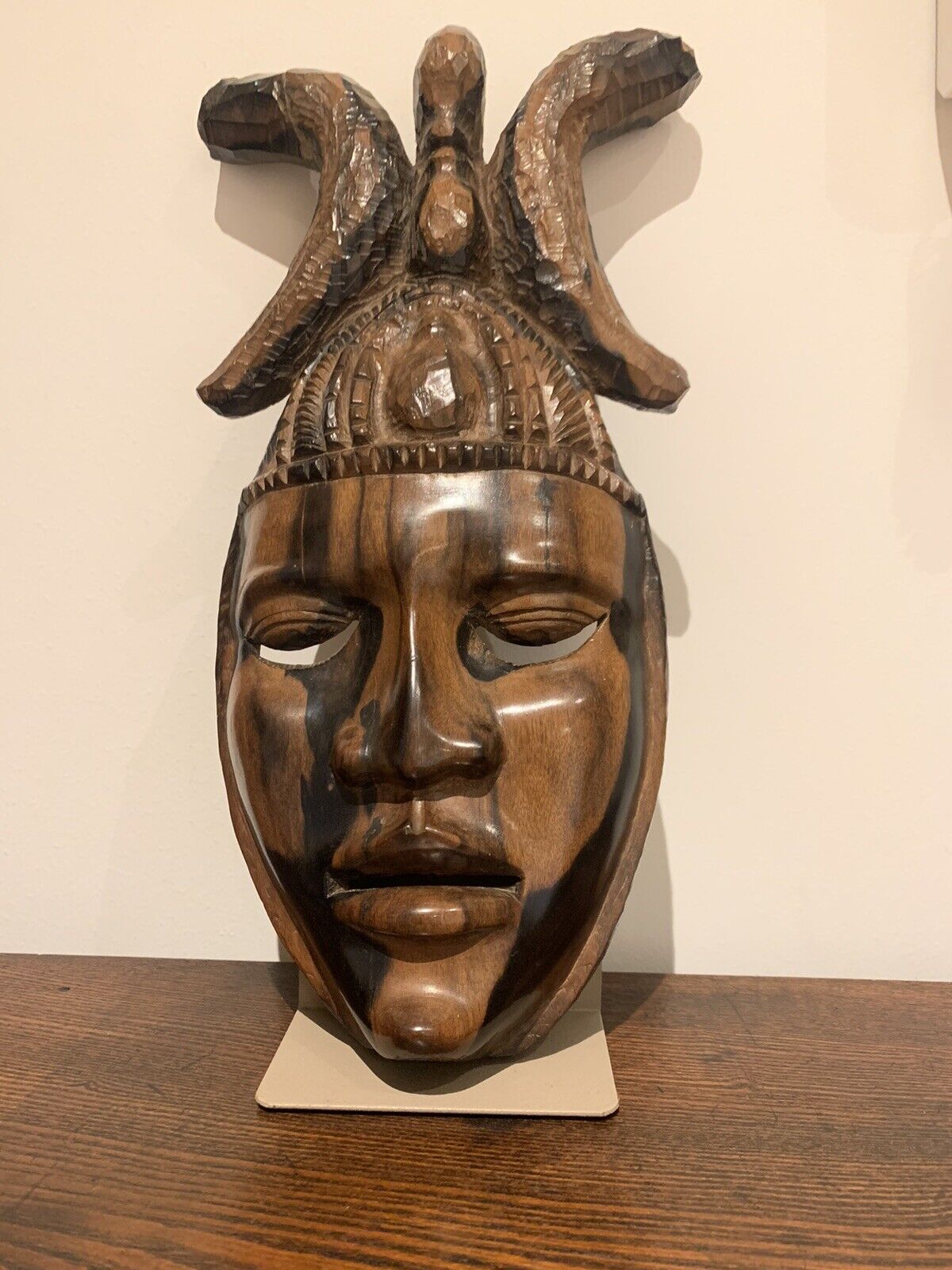 Gorgeous African Carved Face Mask/Wall Hanging. Coromandel Wood, fantastic item.