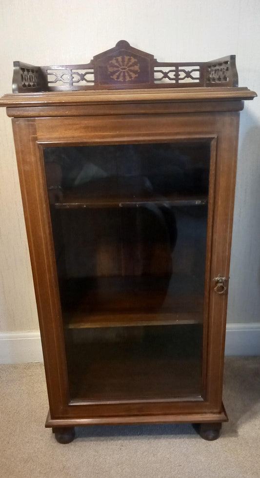 Antique 19th Century Victorian Walnut Music Cabinet