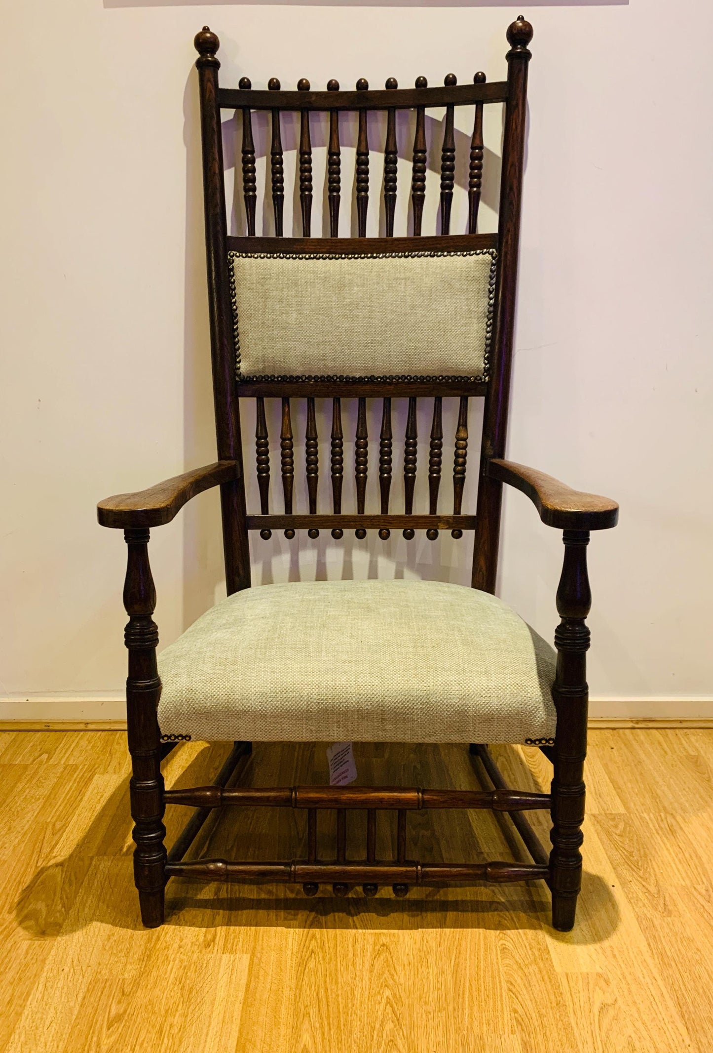 Antique 1880's Victorian 'Arts and Crafts' Bobbin Chair