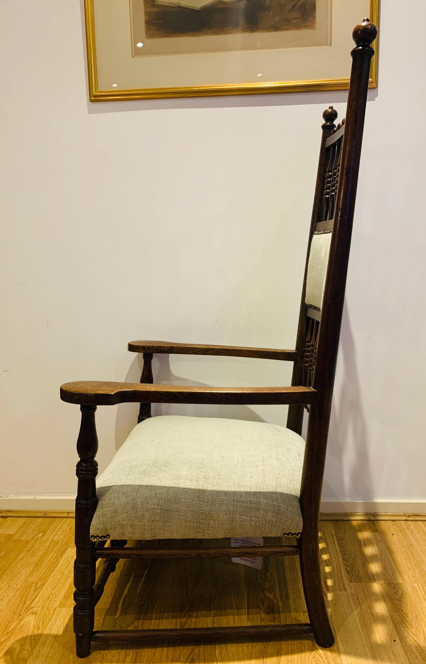 Antique 1880's Victorian 'Arts and Crafts' Bobbin Chair